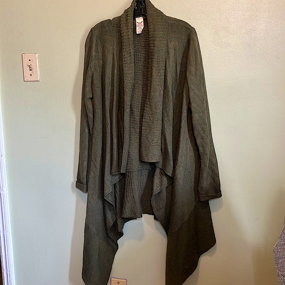 Faded glory olive color sweater.